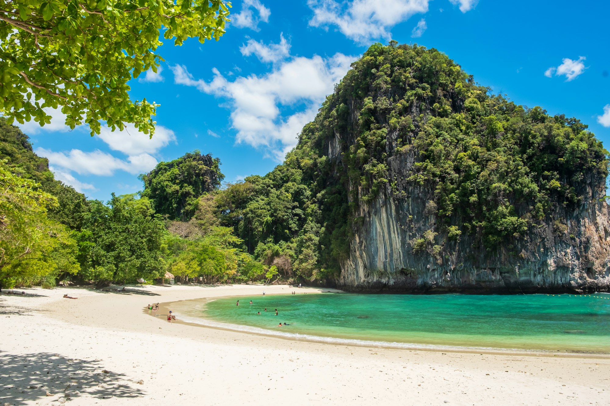 Beautiful beach on Hong island, Krabi, Thailand. landmark, destination Southeast Asia Travel